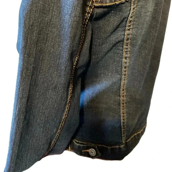 New Look Juniors' Plus Size Distressed Denim Jacket - Picture 6 of 8